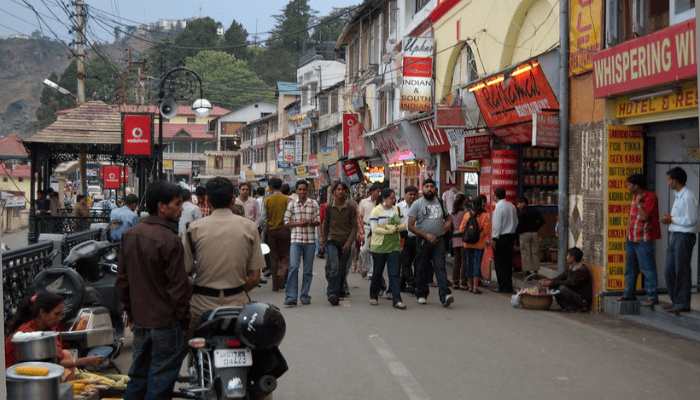 Mall Road Mussoorie